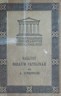 Des C. Sallustius Crispus Bellum Catilinae : zum Schulgebrauche