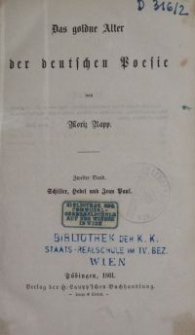 Das goldne Alter der deutschen Poesie. Bd. 2, Schiller, Hebel und Jean Paul