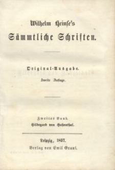 Sämmtliche Schriften. Bd. 2, Hildegard von Hohenthal