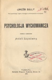 Psychologja wychowawcza