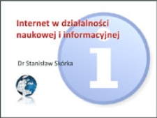 Internet w działalności naukowej i informacyjnej