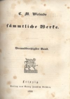 Sämmtliche Werke. Bd. 34, Vermischte Schriften