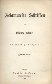 Gesammelte Schriften von Ludvig Börne. Bd. 2