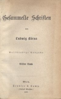 Gesammelte Schriften von Ludvig Börne. Bd. 10