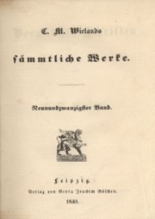 Sämmtliche Werke. Bd. 29, Vermischte Schriften