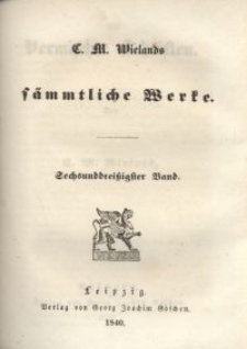 Sämmtliche Werke. Bd. 36, Vermischte Schriften