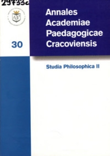 Annales Academiae Paedagogicae Cracoviensis. Studia Philosophica. [Vol.] 2 (2005)