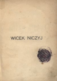 Wicek Niczyj : nowele