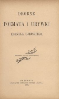 Drobne poemata i urywki