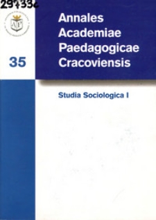 Annales Academiae Paedagogicae Cracoviensis. Studia Sociologica. [Vol.] 1 (2006)