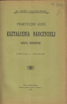 Praktyczny kurs kształcenia nauczycieli szkół średnich