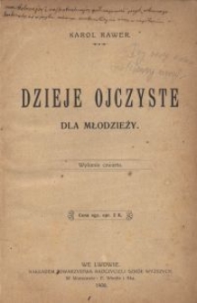 Dzieje ojczyste dla młodzieży