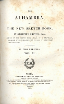 The Alhambra, or the new sketch book : in two volumes. Vol. 2