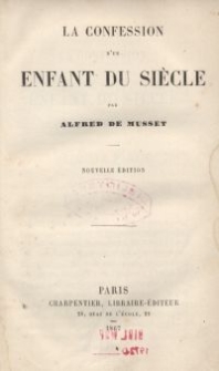 La Confession d'un enfant du siècle