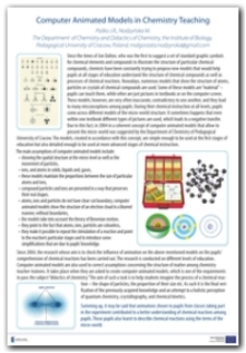 Computer animated models in chemistry teaching