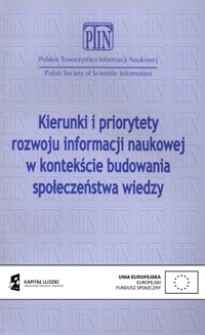 Zachowania informacyjne w życiu codziennym - kierunki badań