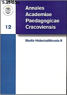 Annales Academiae Paedagogicae Cracoviensis. Studia Historicolitteraria. [Vol.] 2 (2002)