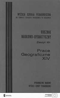 Rocznik Naukowo-Dydaktyczny. Z. 151, Prace Geograficzne. 14