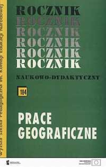 Rocznik Naukowo-Dydaktyczny. Z. 184, Prace Geograficzne. 16