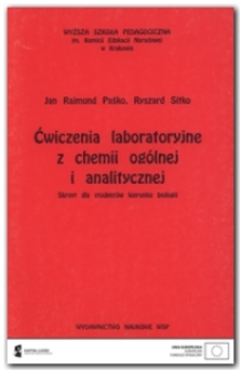 Ćwiczenia laboratoryjne z chemii ogólnej i analitycznej : skrypt dla studentów kierunku biologii