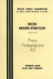 Rocznik Naukowo-Dydaktyczny. Z. 165, Prace Pedagogiczne. 15, Ze studiów nad językiem dziecka i literaturą dziecięcą