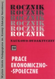 Rocznik Naukowo-Dydaktyczny. Z. 164, Prace Ekonomiczno-Społeczne. 7