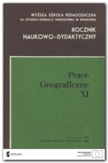 Rocznik Naukowo-Dydaktyczny. Z. 112, Prace Geograficzne. 11