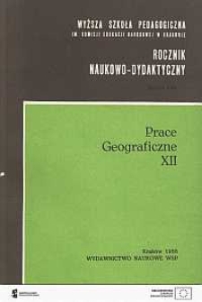 Rocznik Naukowo-Dydaktyczny. Z. 124, Prace Geograficzne. 12