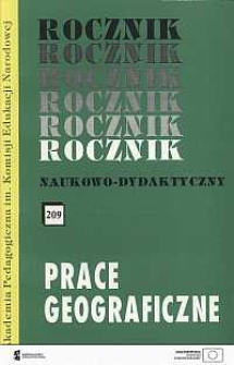 Rocznik Naukowo-Dydaktyczny. Z. 209, Prace Geograficzne. 18