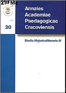 Annales Academiae Paedagogicae Cracoviensis. Studia Historicolitteraria. [Vol.] 4 (2004)