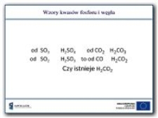 Wzory kwasów fosforu i węgla