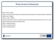 Wzory kwasów fosforowych