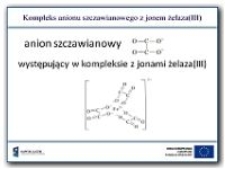 Kompleks anionu szczawianowego z jonem żelaza(III)