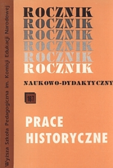 Rocznik Naukowo-Dydaktyczny. Z. 167, Prace Historyczne. 17