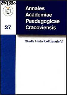 Annales Academiae Paedagogicae Cracoviensis. Studia Historicolitteraria. [Vol.] 6 (2006)
