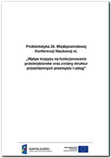 Zmiany potencjału społeczno-gospodarczego miast a struktura funkcjonalno-przestrzenna sieci osadniczej województwa łódzkiego w latach 1999-2008