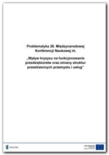 Wpływ kryzysu gospodarczego na przemiany struktur regionalnych Francji