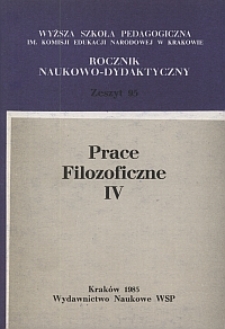 Rocznik Naukowo-Dydaktyczny. Z. 95, Prace Filozoficzne. 4, Z zagadnień tradycji