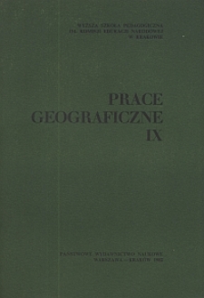 Rocznik Naukowo-Dydaktyczny. Z. 77, Prace Geograficzne. 9