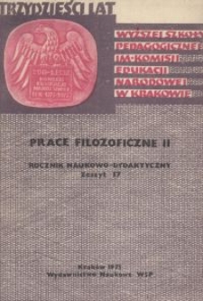 Rocznik Naukowo-Dydaktyczny. Z. 57, Prace Filozoficzne. 2