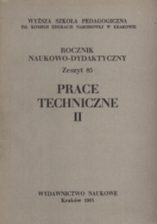 Rocznik Naukowo-Dydaktyczny. Z. [87], Prace Techniczne. 2