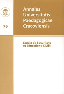 Annales Universitatis Paedagogicae Cracoviensis. 76, Studia de Securitate et Educatione Civili.1