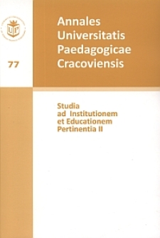Annales Universitatis Paedagogicae Cracoviensis. 77, Studia ad Institutionem ed Educationem Pertinentia. 2
