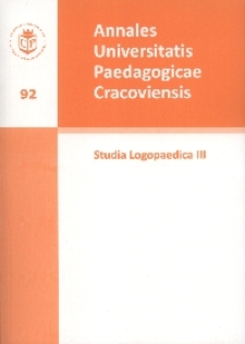 Annales Universitatis Paedagogicae Cracoviensis. 92, Studia Logopaedica. 3, Argumentacja w dyskursie edukacyjnym