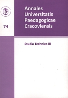 Annales Universitatis Paedagogicae Cracoviensis. 74, Studia Technica. 3
