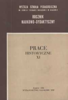 Rocznik Naukowo-Dydaktyczny. Z. 107, Prace Historyczne. 11, Dydaktyka Historii