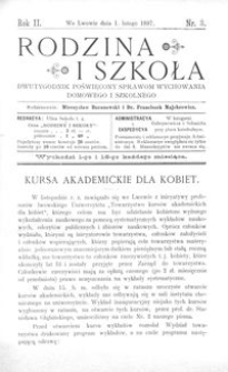 Rodzina i Szkoła : dwutygodnik poświęcony sprawom wychowania domowego i szkolnego. R. 2, Nr 3