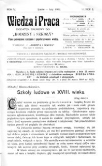 Wiedza i Praca : dodatek naukowy do Rodziny i Szkoły : pismo poświęcone szerzeniu i popularyzowaniu wiedzy. R. 4, Nr 3