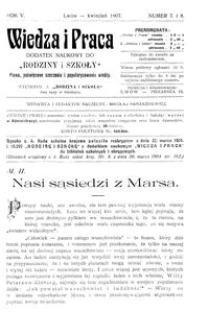 Wiedza i Praca : dodatek naukowy do Rodziny i Szkoły : pismo poświęcone szerzeniu i popularyzowaniu wiedzy. R. 5, Nr 7-8