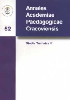 Annales Academiae Paedagogicae Cracoviensis. 52. Studia Technica. 2